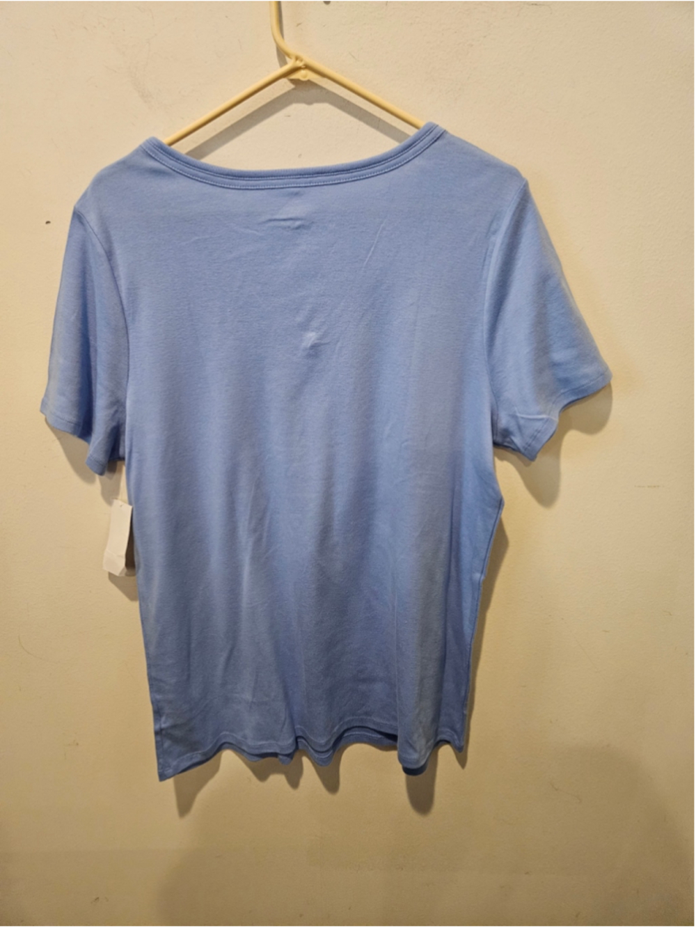 Women's Fashion Bug NWT Vintage V-Neck Short Sleeve Tee, Blue, Size 1X - Picture 6 of 11